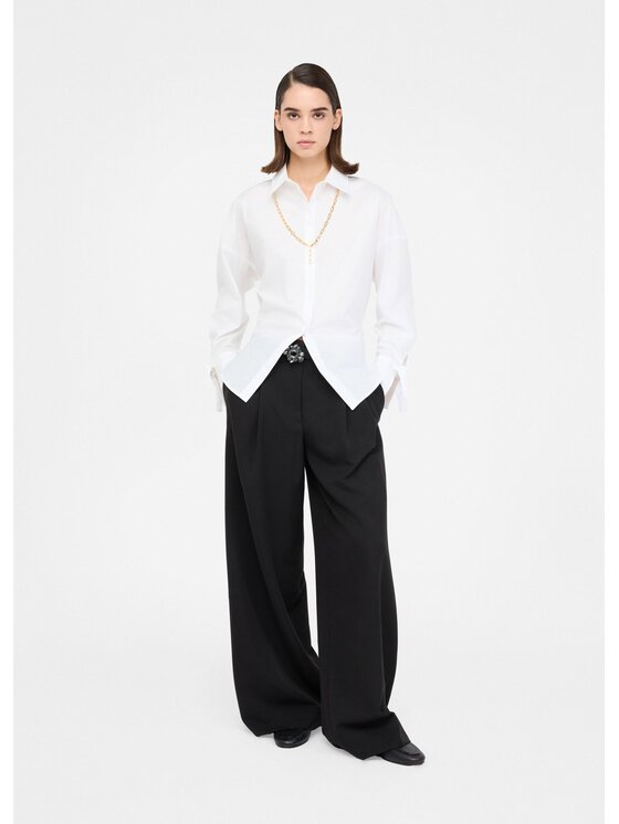 Liu Jo Liu Jo Pantaloni di tessuto MF5269TS22422222 Nero Loose Fit