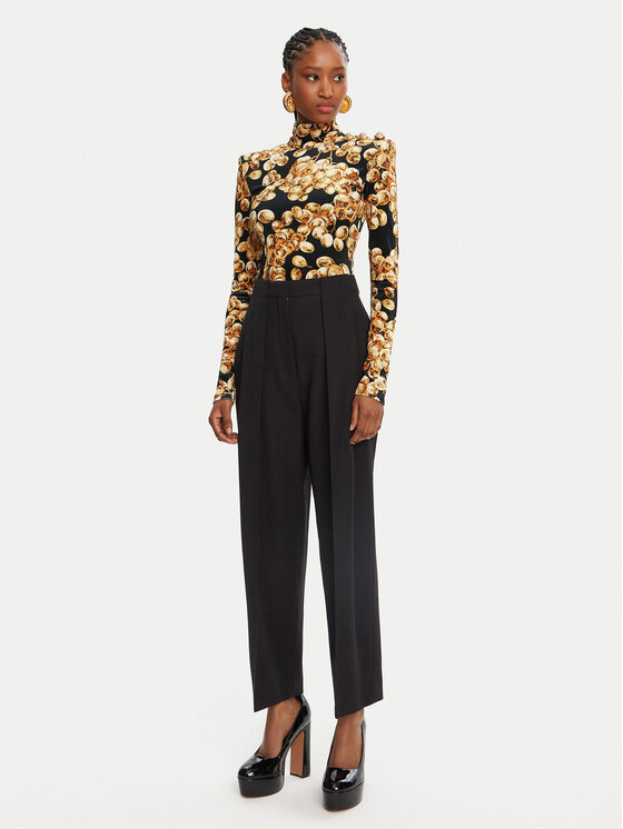 Balmain Balmain Μπλουζάκι DF0AR092JJ44 Μαύρο Slim Fit