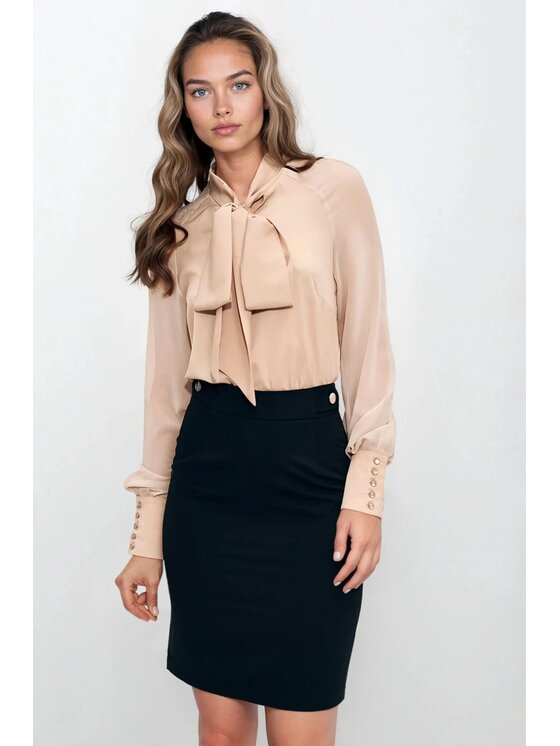 NIFE NIFE Halenka B182 Béžová Regular Fit