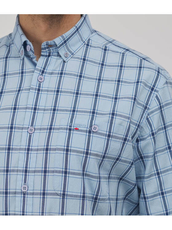 Lee Cooper Lee Cooper Koszula NEW TENBY Niebieski Comfort Fit