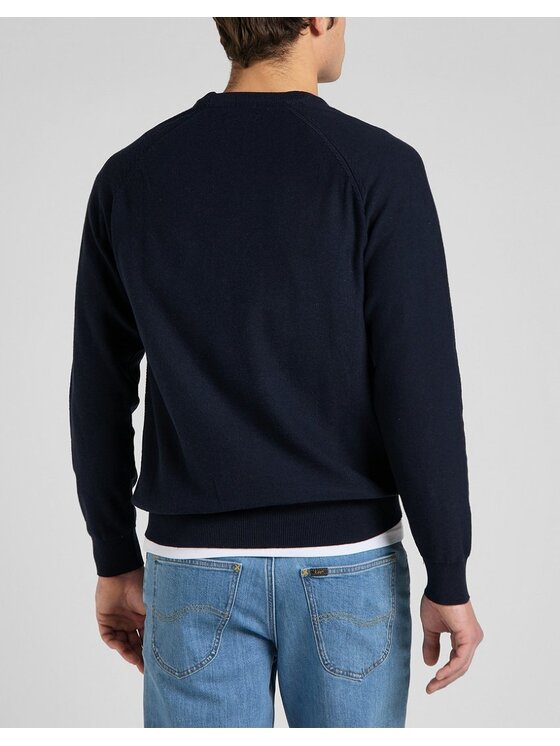 Lee Lee Maglione RAGLAN CREW KNIT Blu Regular Fit