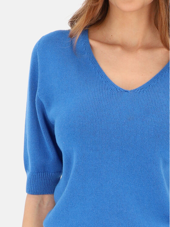L’AF L’AF Sweter Fredo Niebieski Regular Fit