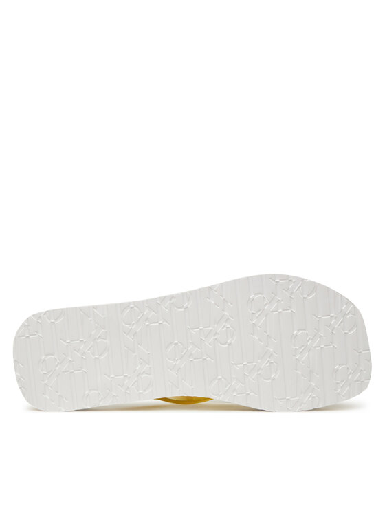 Calvin Klein Jeans Calvin Klein Jeans Japonki Thong+ Tpu Metallic YW0YW01720 Żółty