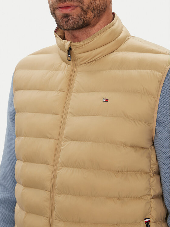 Tommy Hilfiger Tommy Hilfiger Kamizelka MW0MW37677 Beżowy Regular Fit