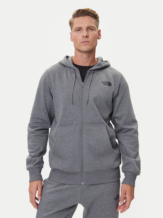 The North Face Bluza Simple Dome NF0A89FD Szary Regular Fit