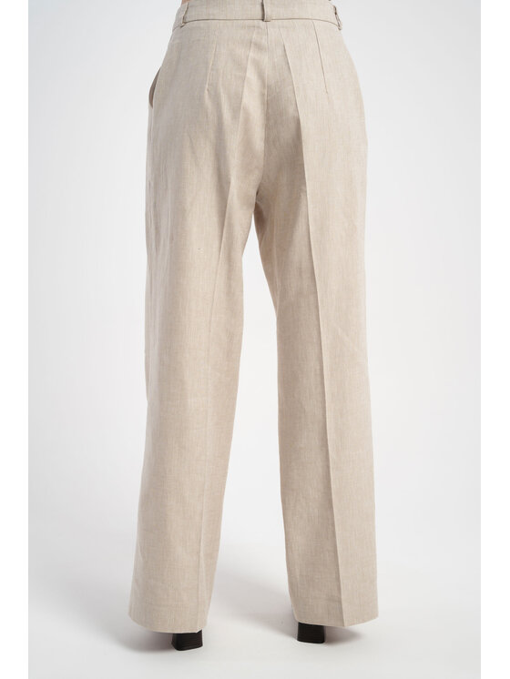 CLICK CLICK Παντελόνι υφασμάτινο 30-400 Μπεζ Relaxed Fit