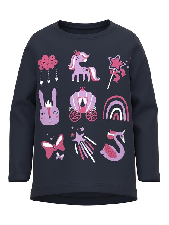 NAME IT NAME IT Blúz 13218927 Sötétkék Relaxed Fit