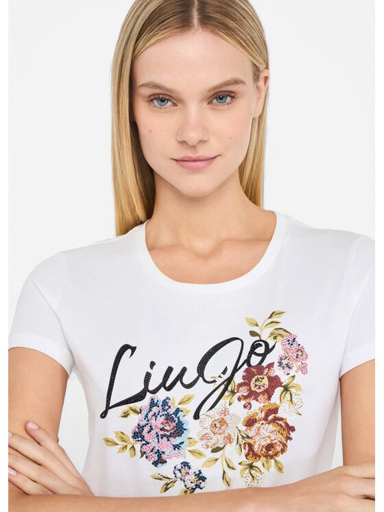 Liu Jo Liu Jo T-shirt MF5456JS923P9165 Bianco Regular Fit