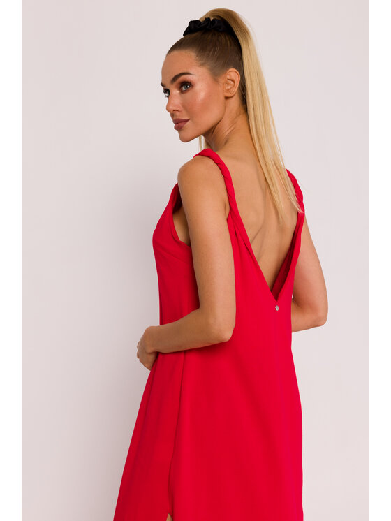 Made of Emotion Made of Emotion Letní šaty M791 Červená Generous Fit