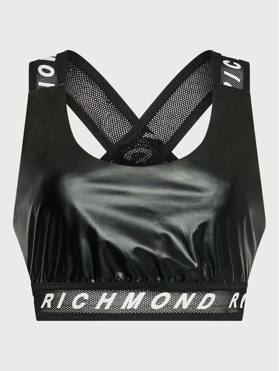 John Richmond John Richmond топ Fitness UWA22053TO Черен Regular Fit