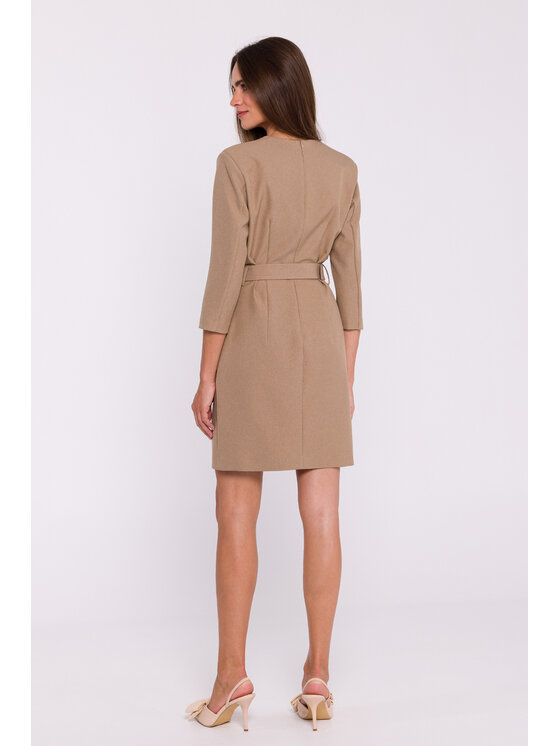 Stylove Stylove Večerní šaty S369 Béžová Ladies Fit