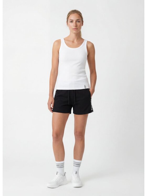 PITBULL PITBULL Tank top Rib LAYLA II Biały Regular Fit
