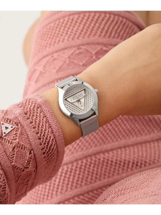 Guess Guess Zegarek GW0835L1 Srebrny