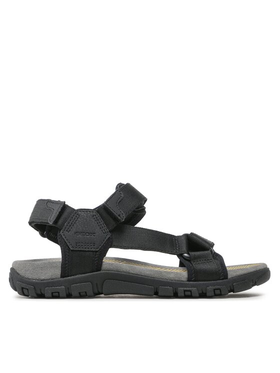 Geox Geox Sandali Uomo Sandal Strada U3524A00011C9999 Črna