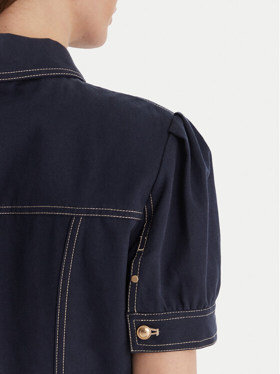 Guess Guess Τζιν μπουφάν W6GL08 W1804 Σκούρο μπλε Regular Fit