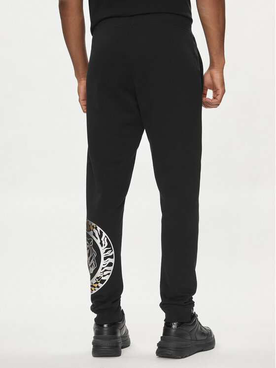 Just Cavalli Just Cavalli Spodnie dresowe 76OAAG24 Czarny Regular Fit