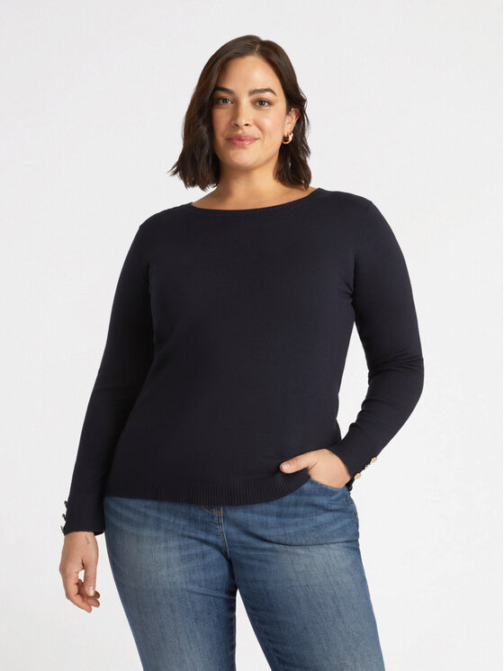 Fiorella Rubino Fiorella Rubino Sweter M409L007770N034 Niebieski Regular Fit