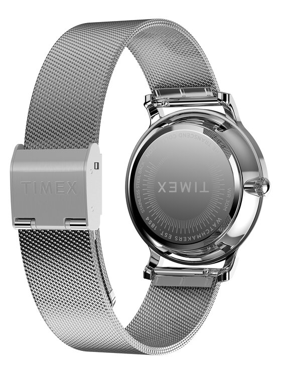 Timex Timex Zegarek TW2Y10200 Srebrny