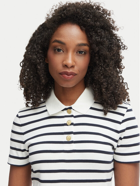 Tommy Hilfiger Tommy Hilfiger Polo WW0WW49252 Biały Slim Fit