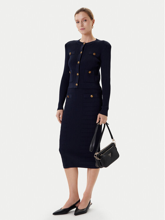 Guess Guess Minirock W5YD66 Z0130 Dunkelblau Slim Fit