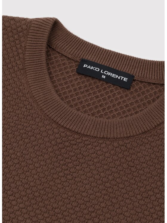 Pako Lorente Pako Lorente Sweter P26WF-2X-013 Brązowy Classic Fit