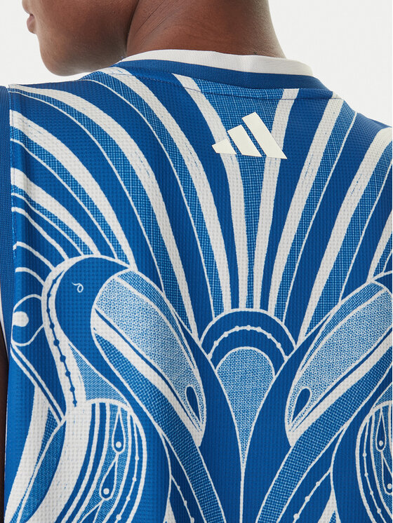 adidas adidas Kleid für den Alltag Farm Rio Premium KD4621 Blau Slim Fit