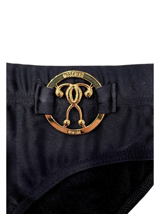MOSCHINO MOSCHINO Costume da bagno costume - Moschino - gold double question Nero