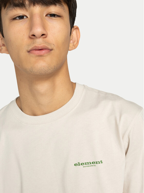 Element Element T-shirt Bigfoot Trees ELYZT00585 Écru Regular Fit