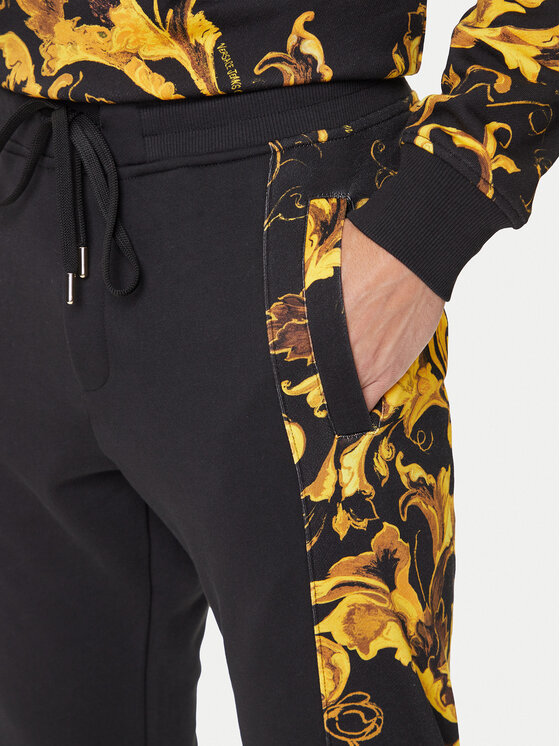 Versace Jeans Couture Versace Jeans Couture Долнище анцуг 79GAA3C0 FS201 Черен Regular Fit