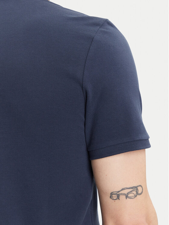 Moose Knuckles Moose Knuckles Polo Everett M34MT712 Granatowy Slim Fit