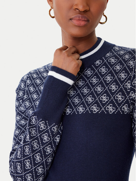 Guess Guess Pullover W5BR24 Z3JD2 Dunkelblau Slim Fit