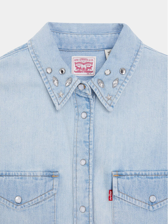 Levi's® Levi's® džínsová košeľa Essential Western 16786-0024 Modrá Regular Fit