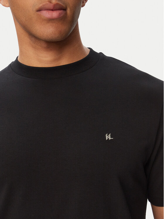 KARL LAGERFELD KARL LAGERFELD Тишърт 755045 563221 Черен Regular Fit