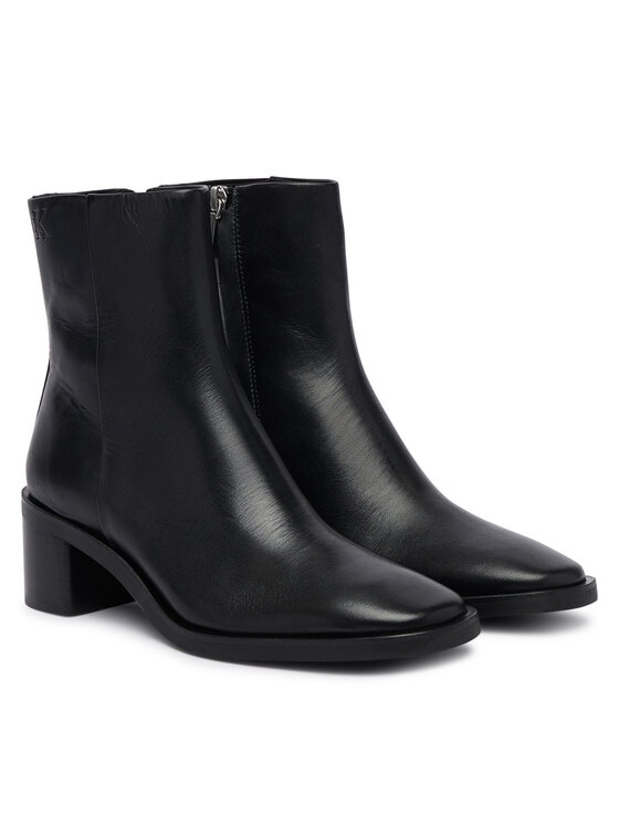 Calvin Klein Calvin Klein Stiefeletten Block Heel Ank Boot Lth HW0HW03220 Schwarz