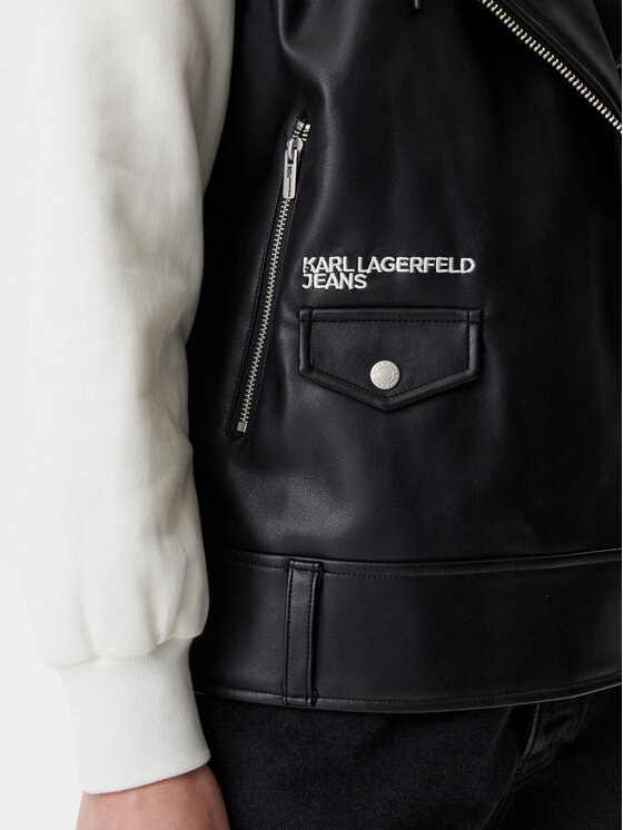 Karl Lagerfeld Jeans Karl Lagerfeld Jeans Μπουφάν μεταβατικό A1W15012 Μαύρο Regular Fit