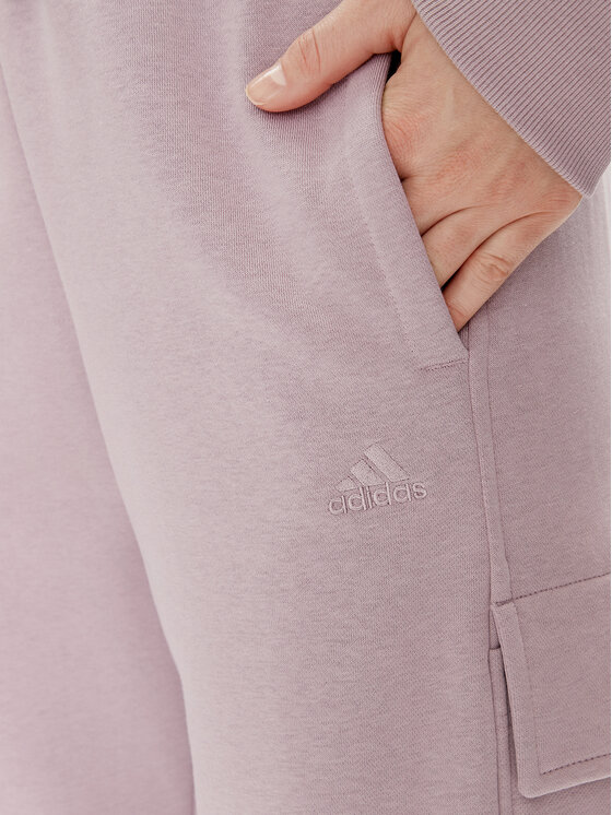 adidas adidas Sportinės kelnės ALL SZN Fleece Cargo IW1216 Violetinė Loose Fit