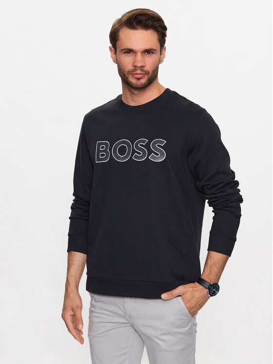 Boss Bluză Salbo 50483018 Bleumarin Regular Fit