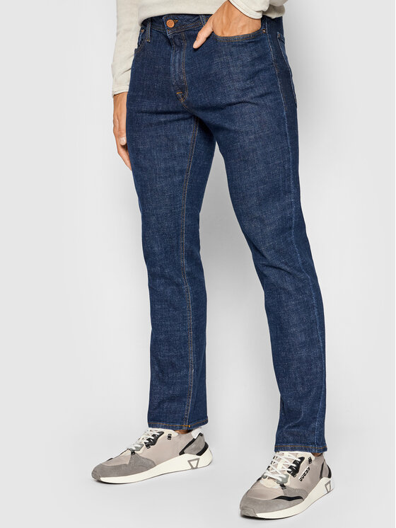 Jack&Jones Jeans hlače Clark Orginal 12189506 Mornarsko modra Regular Fit