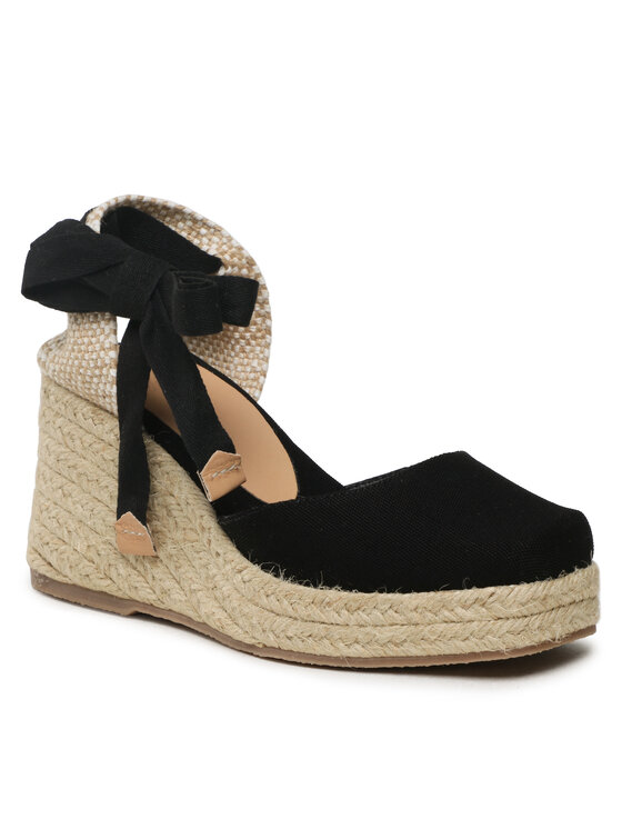 Casta er Espadrile Tina Jute 001 023071 100 Negru Modivo.ro