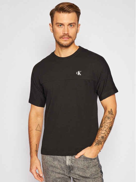 Calvin Klein Jeans T-shirt J30J315738 Nero Regular Fit • Modivo.it