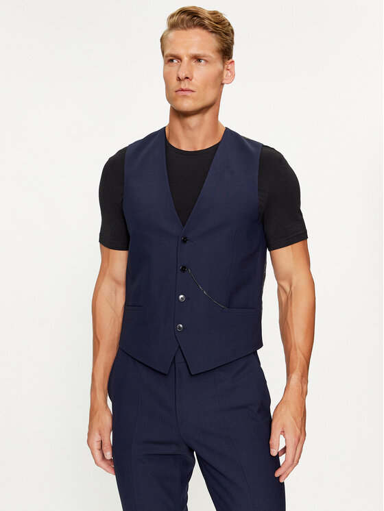 HUGO Hugo Oblek Henry/Getlin233V1X 50495023 Tmavomodrá Slim Fit