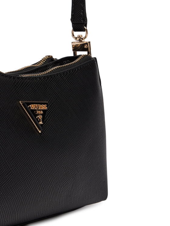 Guess Guess Дамска чанта Noelle II Mini HWZG96 72730 Черен