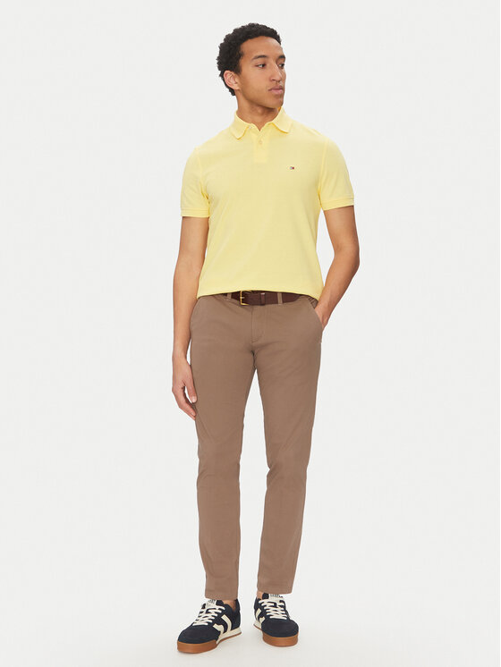 Tommy Hilfiger Tommy Hilfiger Polo 1985 MW0MW17770 Żółty Regular Fit