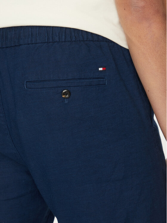 Tommy Hilfiger Tommy Hilfiger Hlače Harlem MW0MW38801 Tamnoplava Slim Fit