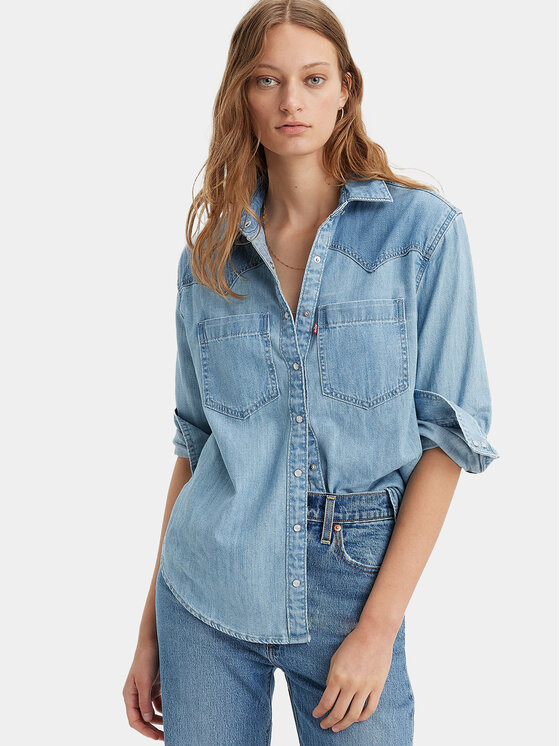 Levi's® Levi's® Džinsa krekls Teodora A7244-0003 Zils Relaxed Fit