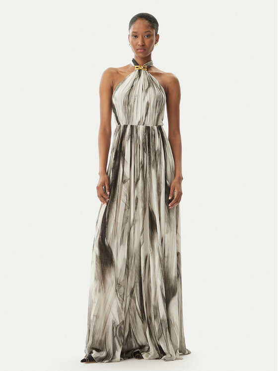 Elisabetta Franchi Elisabetta Franchi Vasarinė suknelė ABR4752E2 E84 Juoda Regular Fit