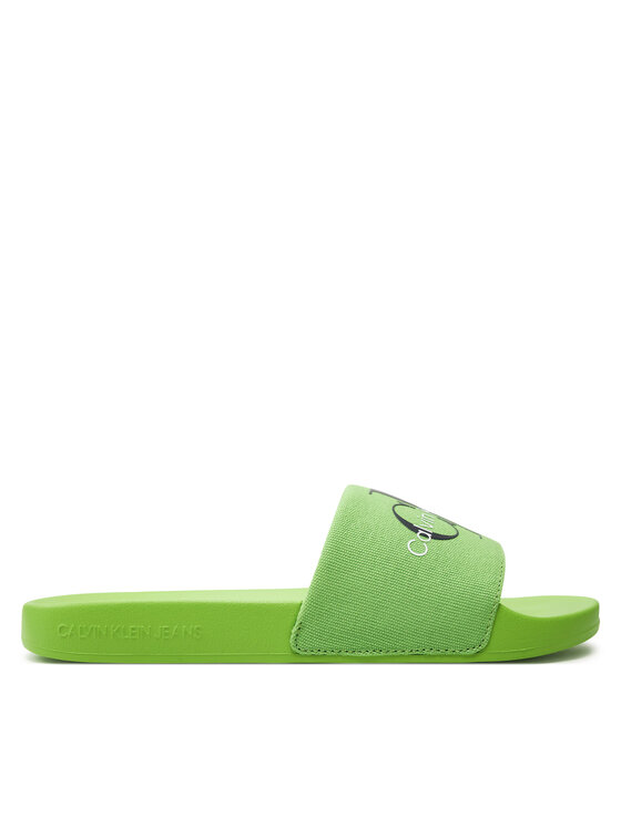 Şlapi Calvin Klein Jeans Slide Monogram Co YM0YM00061 Verde