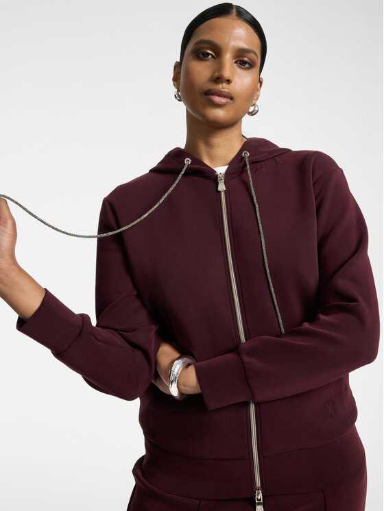 Elena Mirò Elena Mirò Bluza G808Z000679N039 Bordowy Regular Fit