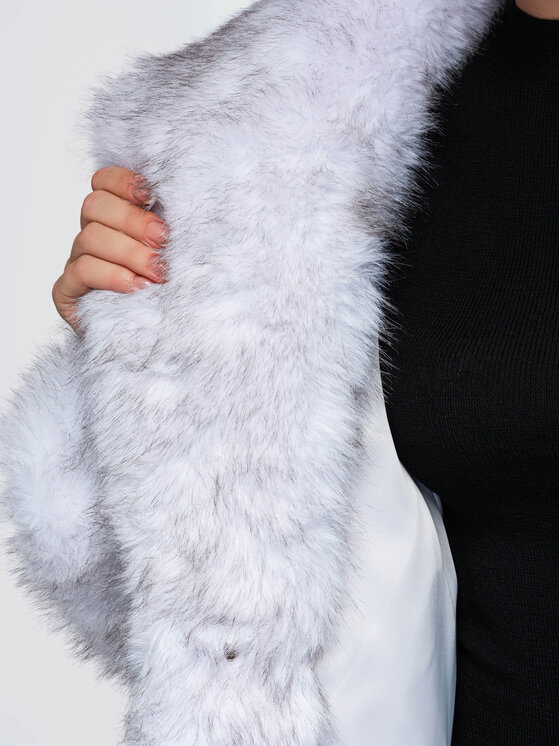 Ombre Ombre Futro OW-FR-E0003 Szary Oversize
