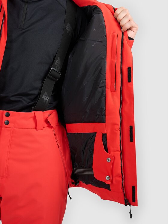 4F 4F Giacca da sci 4FWAW25TTJAM0793-62S Rosso Regular Fit